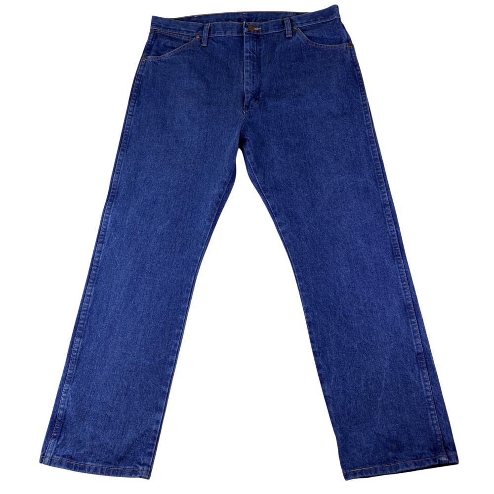 Wrangler 38x30 Blue Cowboy Cut Original Fit Jeans 13MWZPW Western Workwear Denim